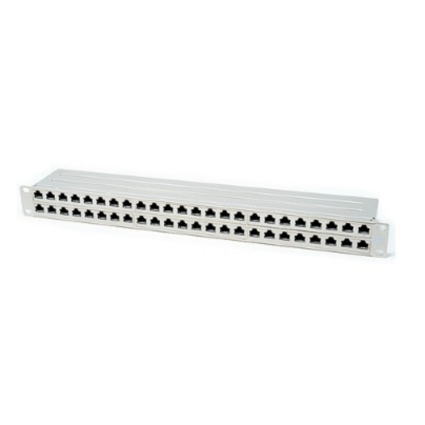 Patch Panel 1U 48 ports, Punchdown - Grey