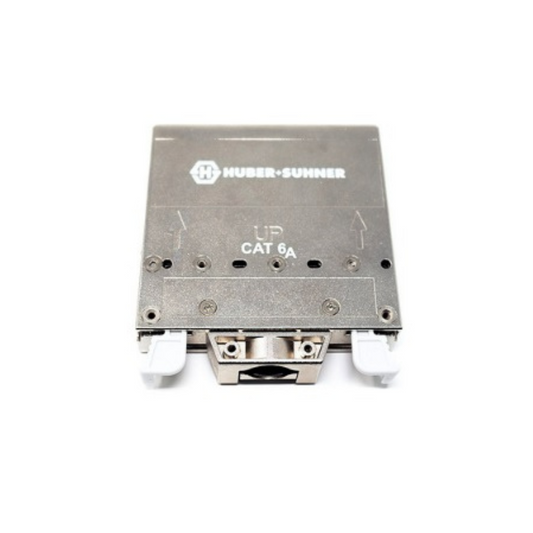 Multi Jack Module, Cat.6A, snap-in, ½ U, 6 ports, silver
