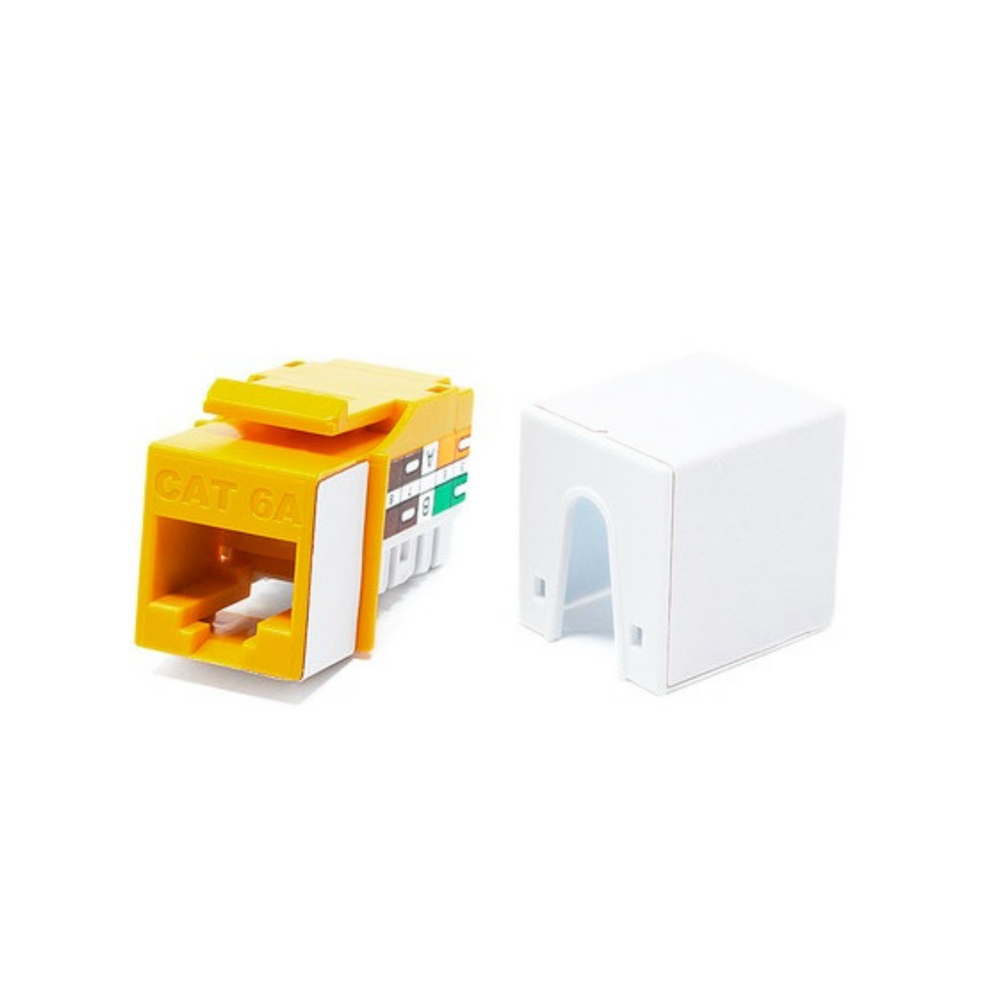 Keystone Cat.6A UTP Punchdown - Yellow