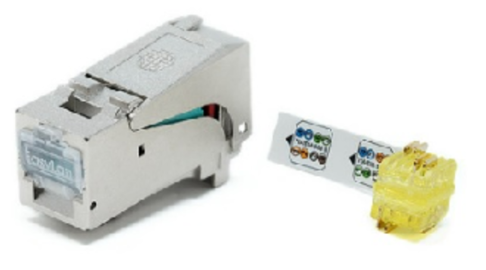 Rapid installation Category 6A jack, shielded, silver