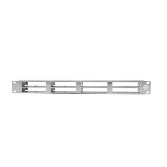 Patch Panel for 8 cassettes with 48 ports - Grey