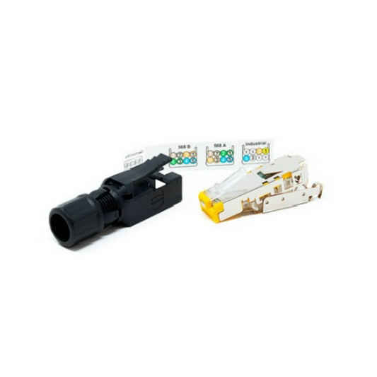 RJ45 connector Category 6 ;10 G flexible angled version